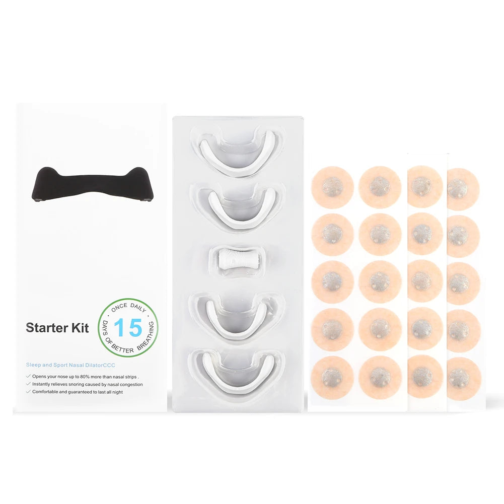 15Pairs Nasal Breathing Dilators Magnetic Kit Stop Snoring Nasal Strips Increase Air Intake Improve Sleep Quality Reduce Snoring