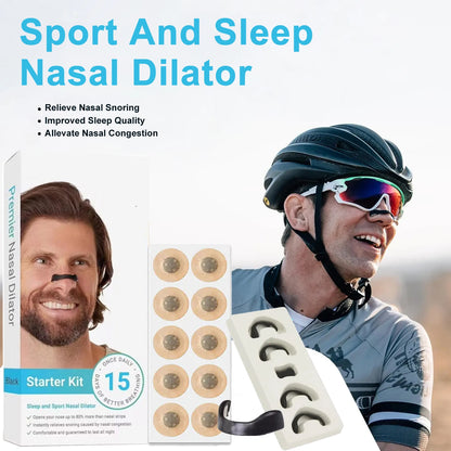 Sport Nasal Dilator Sleep Nasal Breathing Dilators Starter Kit Nose Breathe Strips Magnetic Nasal Strips Reduce Snoring